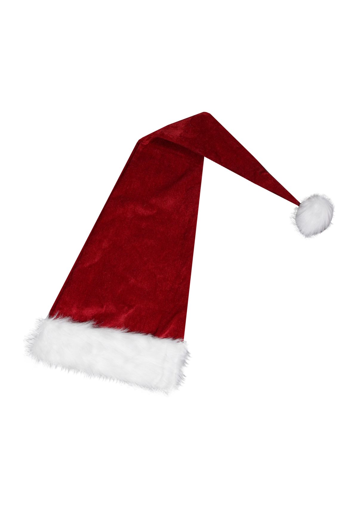 Red and White Extra Long Unisex Adult Christmas Santa Hat Costume Accessory - One Size