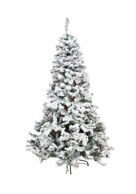 Northlight 2' Pre-Lit Woodbury White Pine Slim Artificial Christmas Tree  Pink Lights
