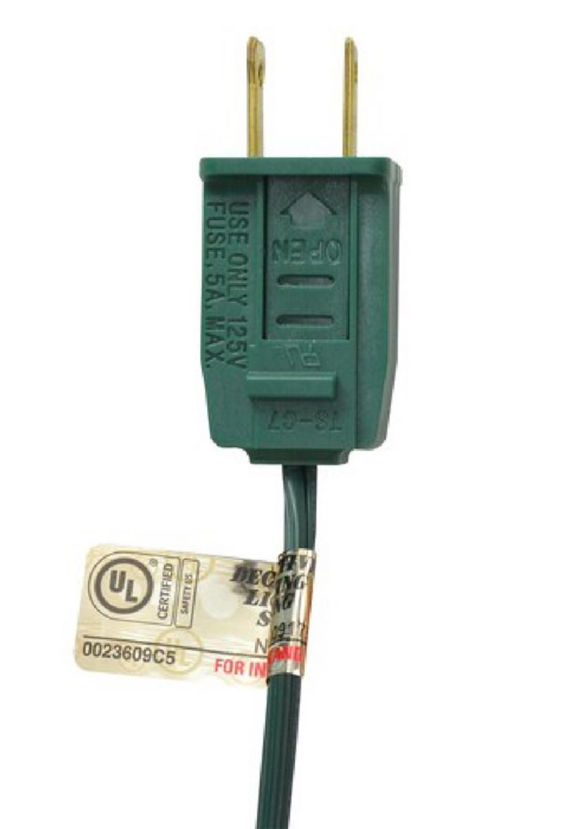 25-Count Opaque Green C7 Christmas Light Set - 24ft Green Wire