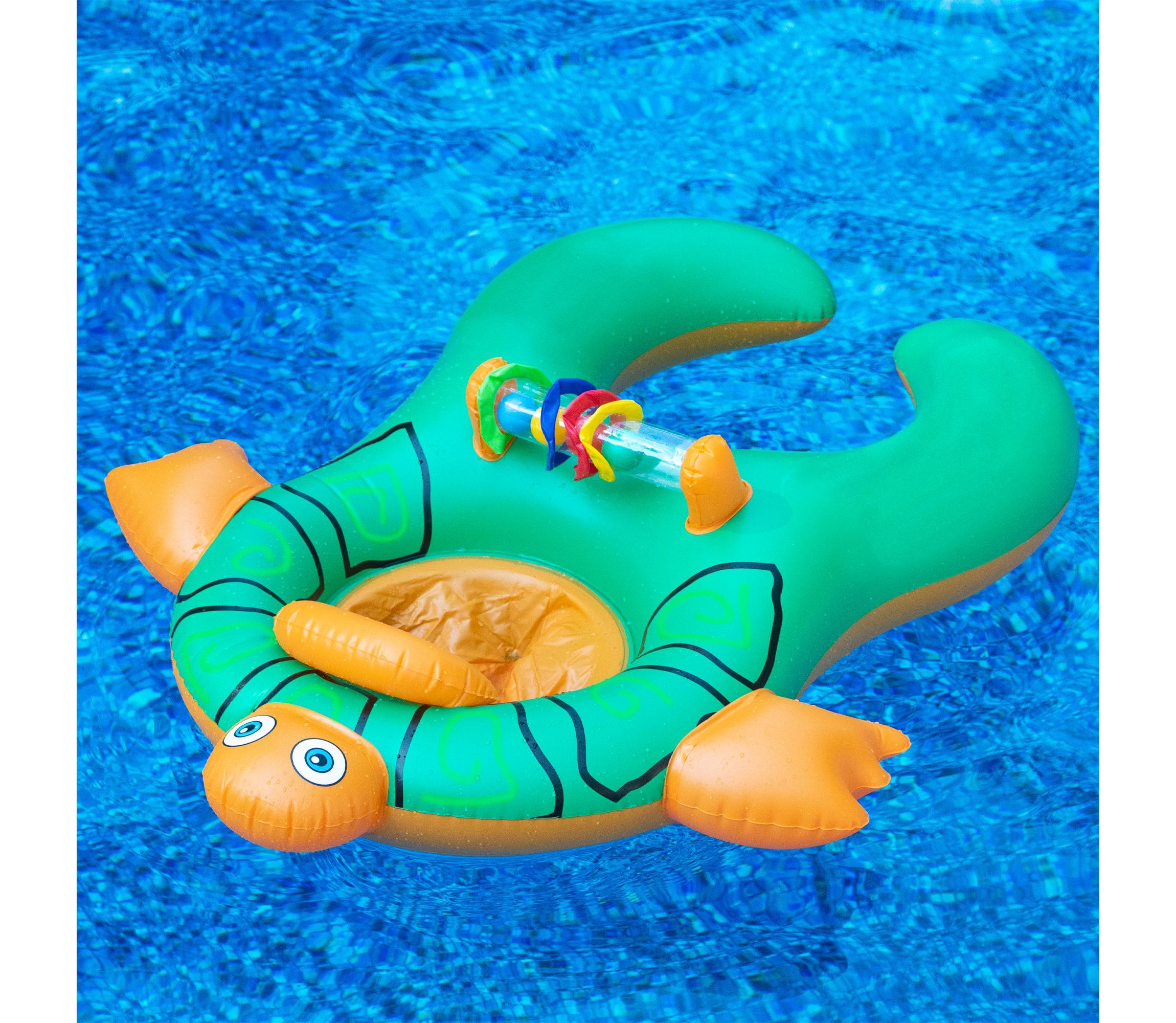 40" Inflatable Turtle Baby and Mom Swimming Pool Seat