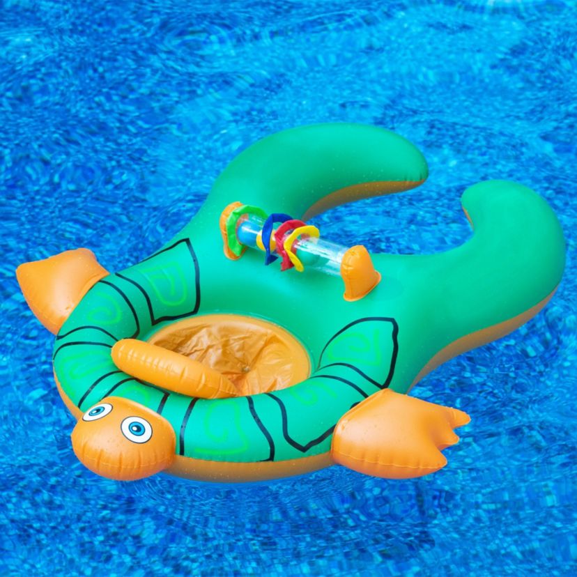 40" Inflatable Turtle Baby and Mom Swimming Pool Seat