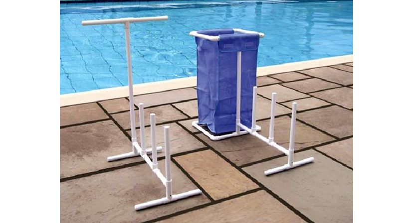 37-Inch HydroTools Blue And White Poolside Accessories Organizer