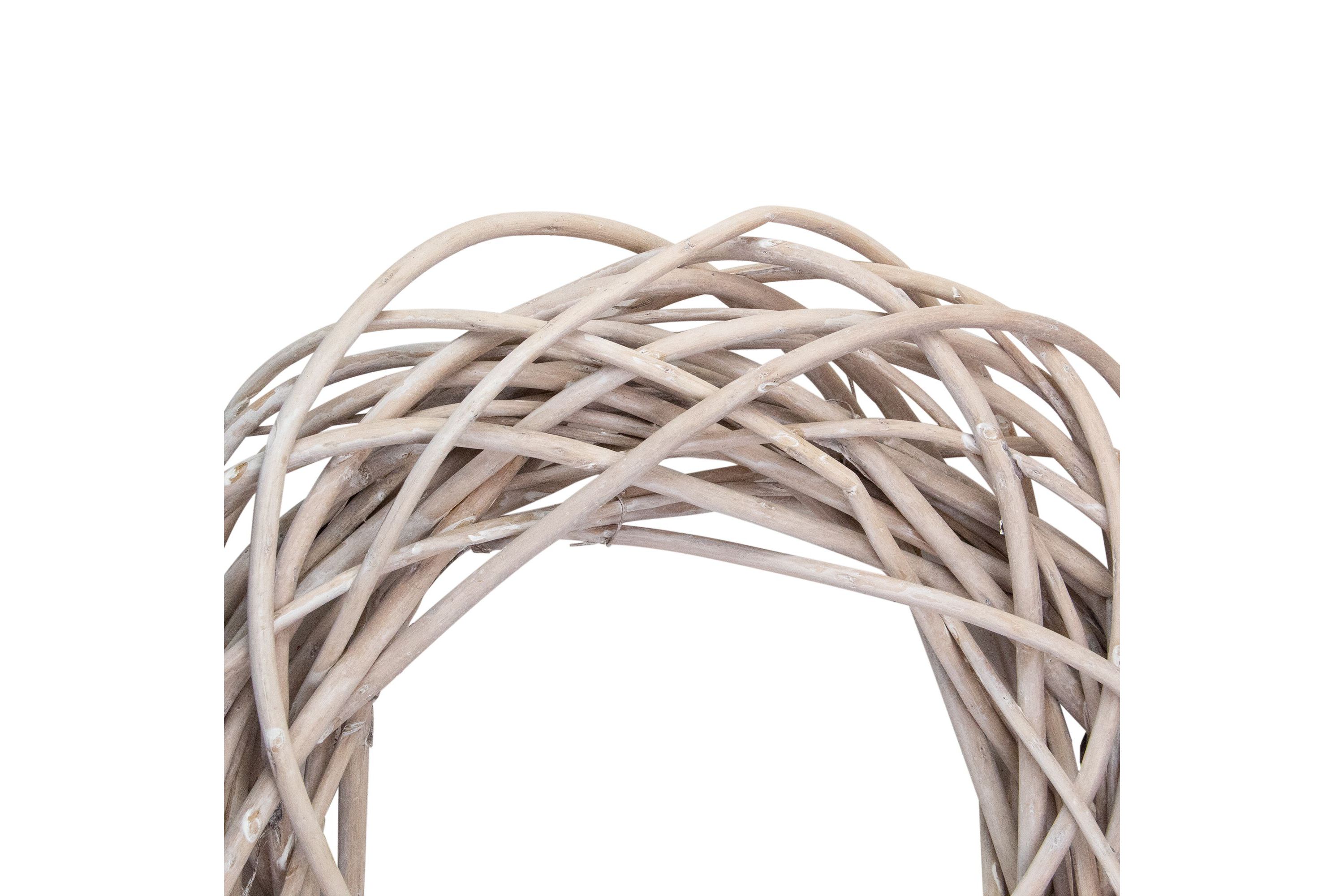 Natural Weeping Willow Spring Twig Wreath  12-Inch  Unlit