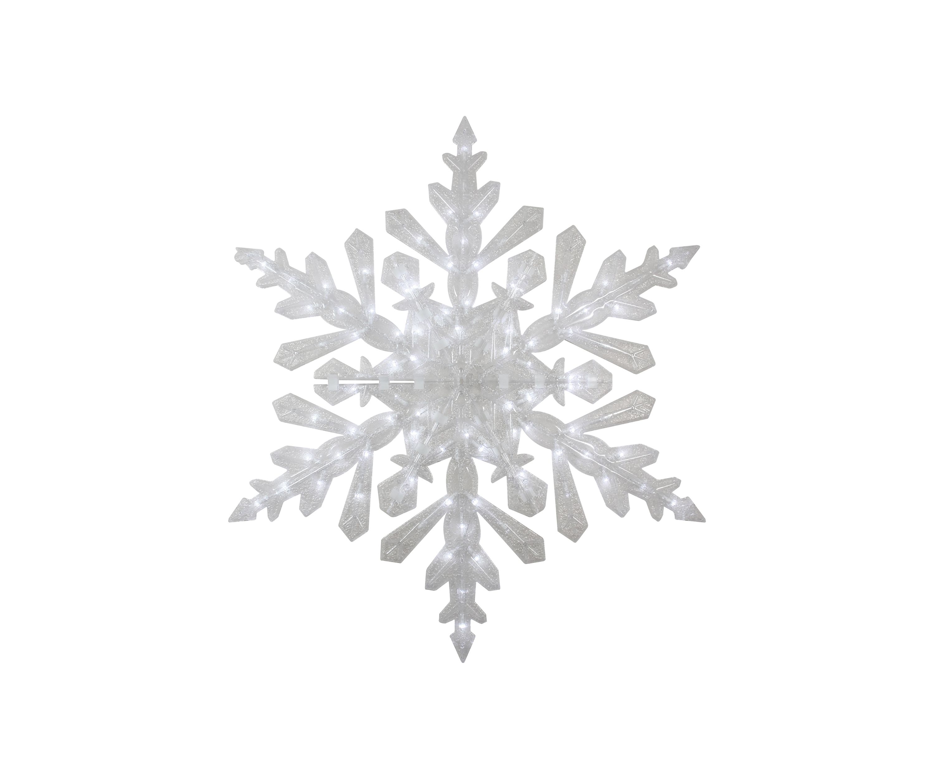 47Inch LED Lighted Twinkling Cool White Snowflake Christmas Outdoor Decoration