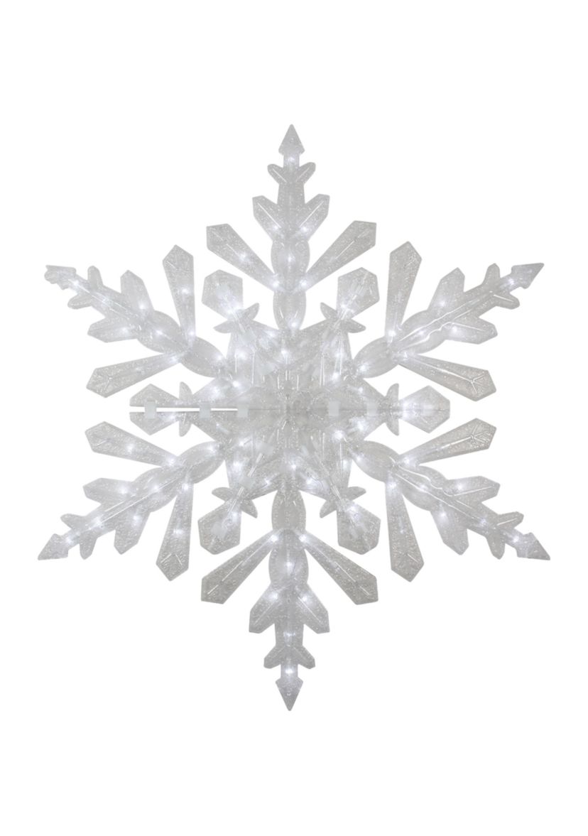 47Inch LED Lighted Twinkling Cool White Snowflake Christmas Outdoor Decoration
