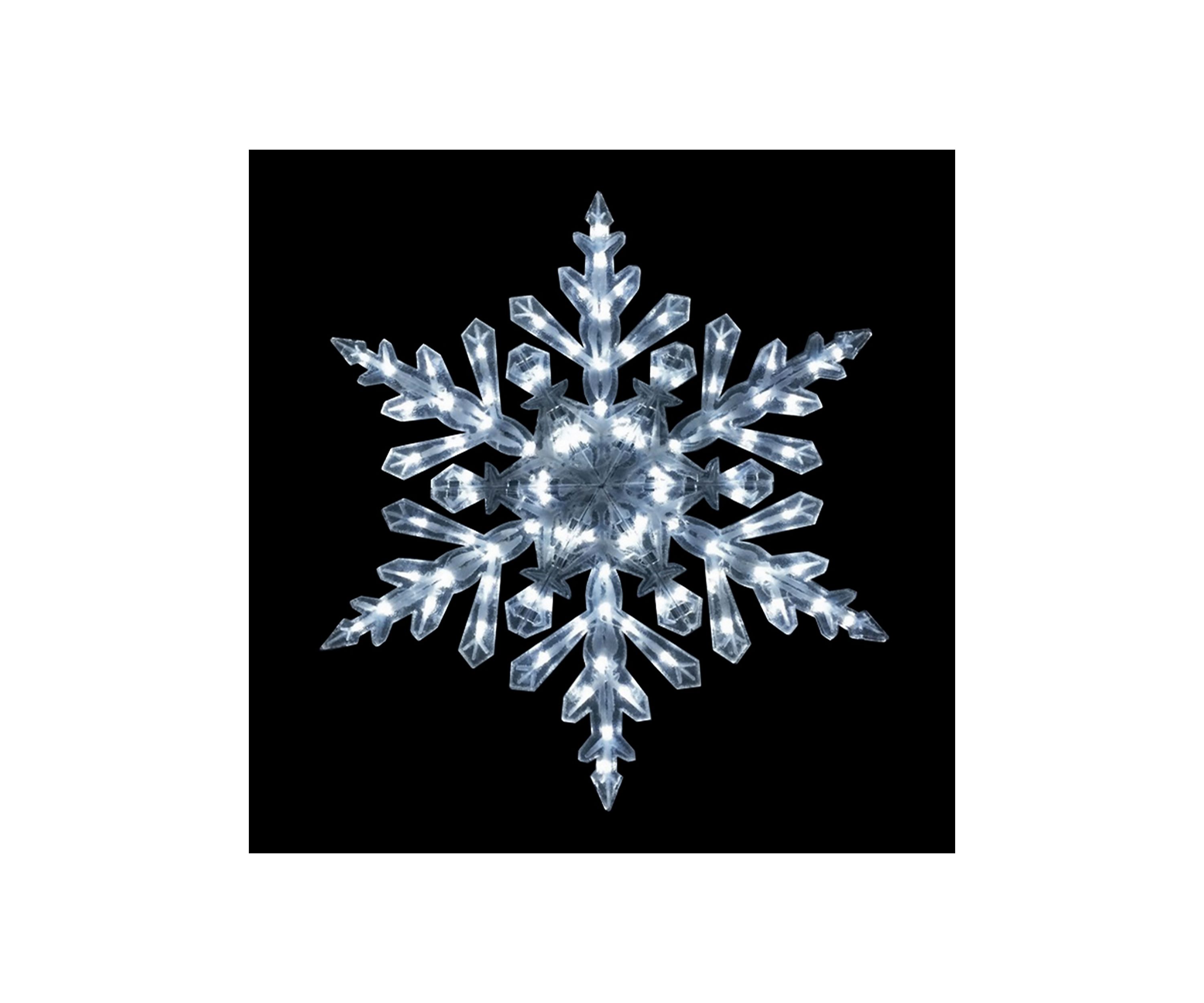 47Inch LED Lighted Twinkling Cool White Snowflake Christmas Outdoor Decoration