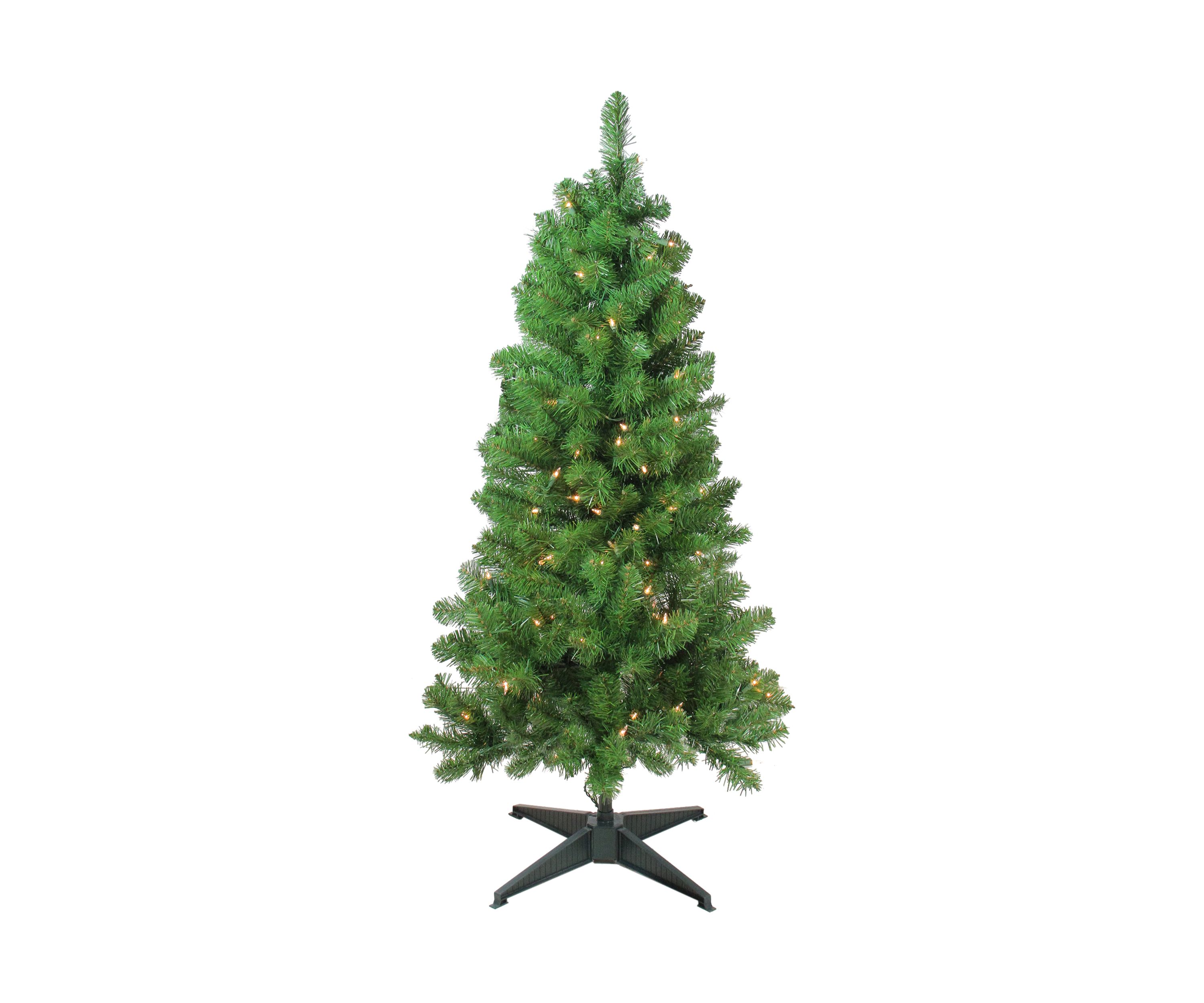 4 x 25Inch Pre-Lit Blackwater Fir Artificial Christmas Tree- Clear Lights