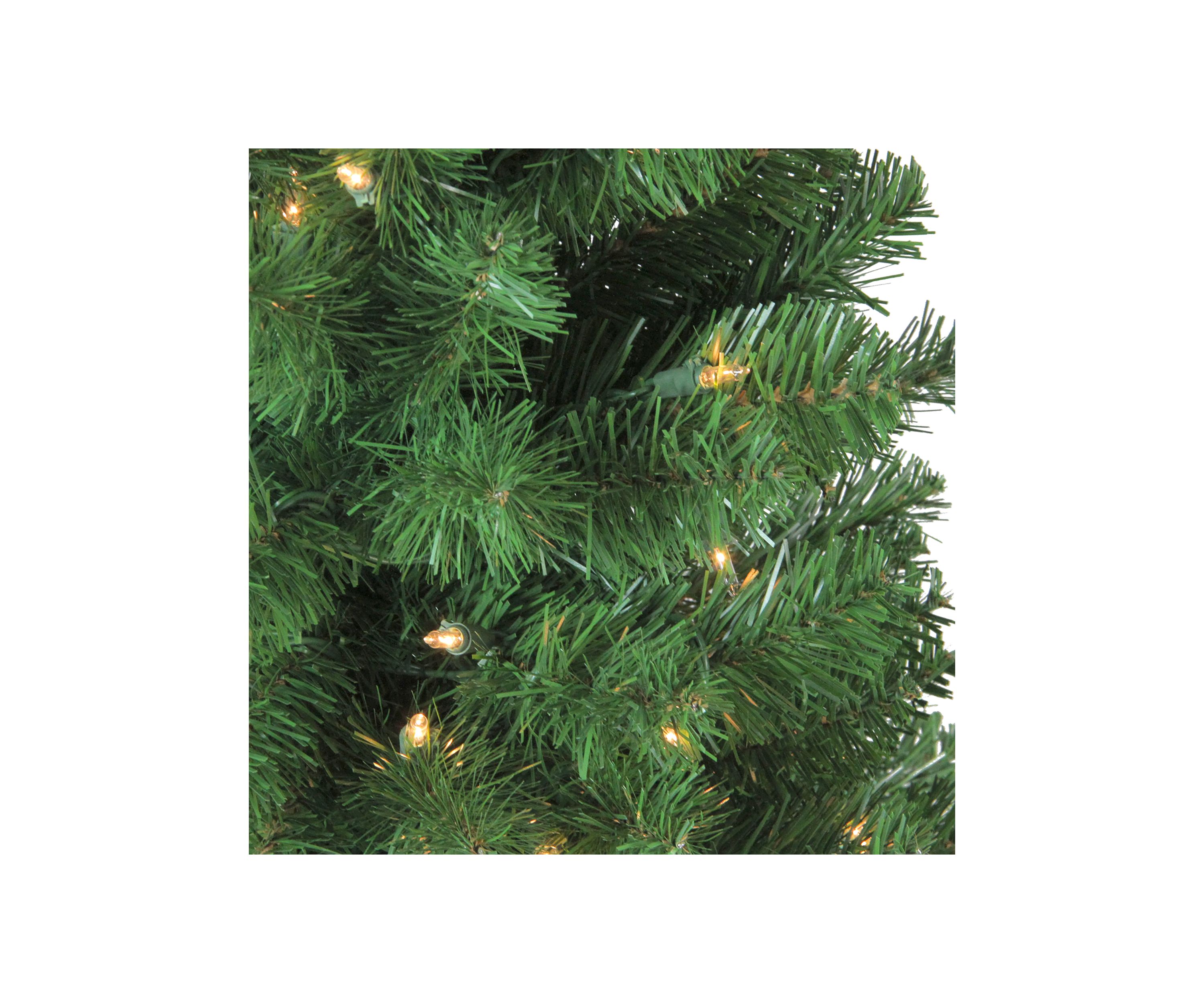 4 x 25Inch Pre-Lit Blackwater Fir Artificial Christmas Tree- Clear Lights