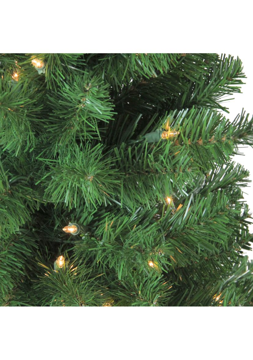 4 x 25Inch Pre-Lit Blackwater Fir Artificial Christmas Tree- Clear Lights