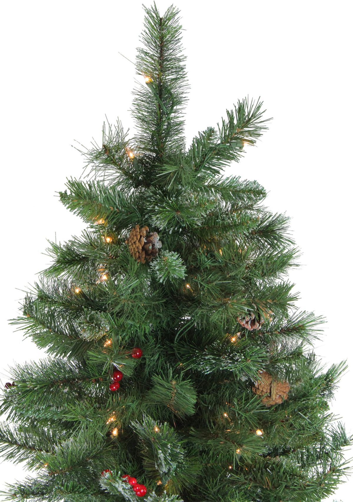 7.5 Pre-Lit Medium Mixed Pine Glittered Artificial Christmas Tree - Clear Lights