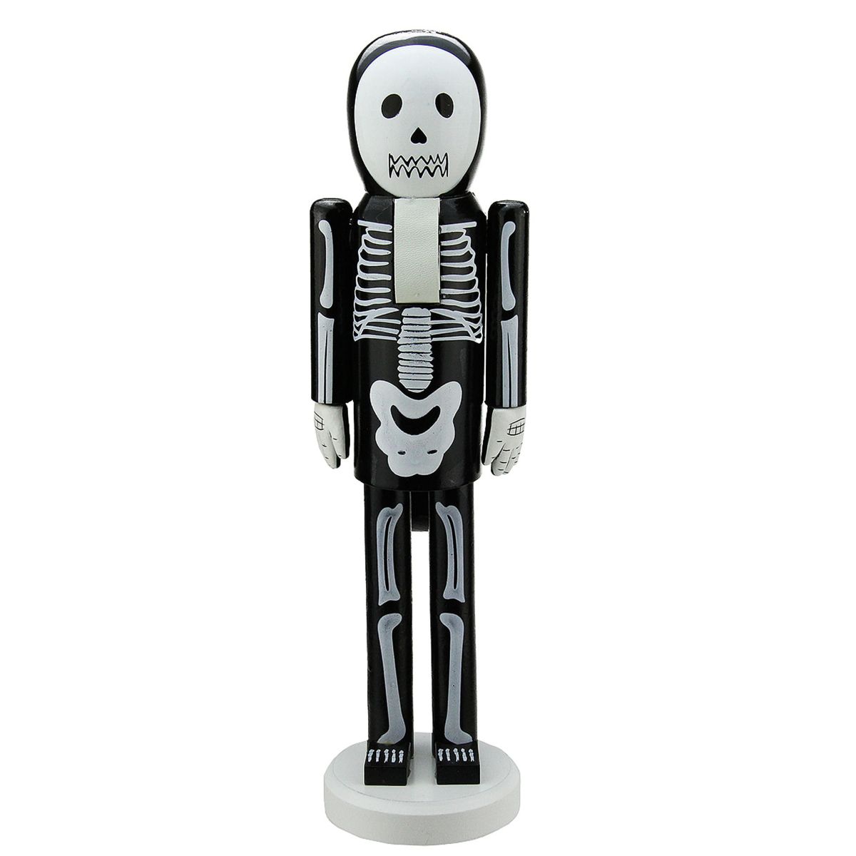 14inch Black and White Skeleton Halloween Nutcracker