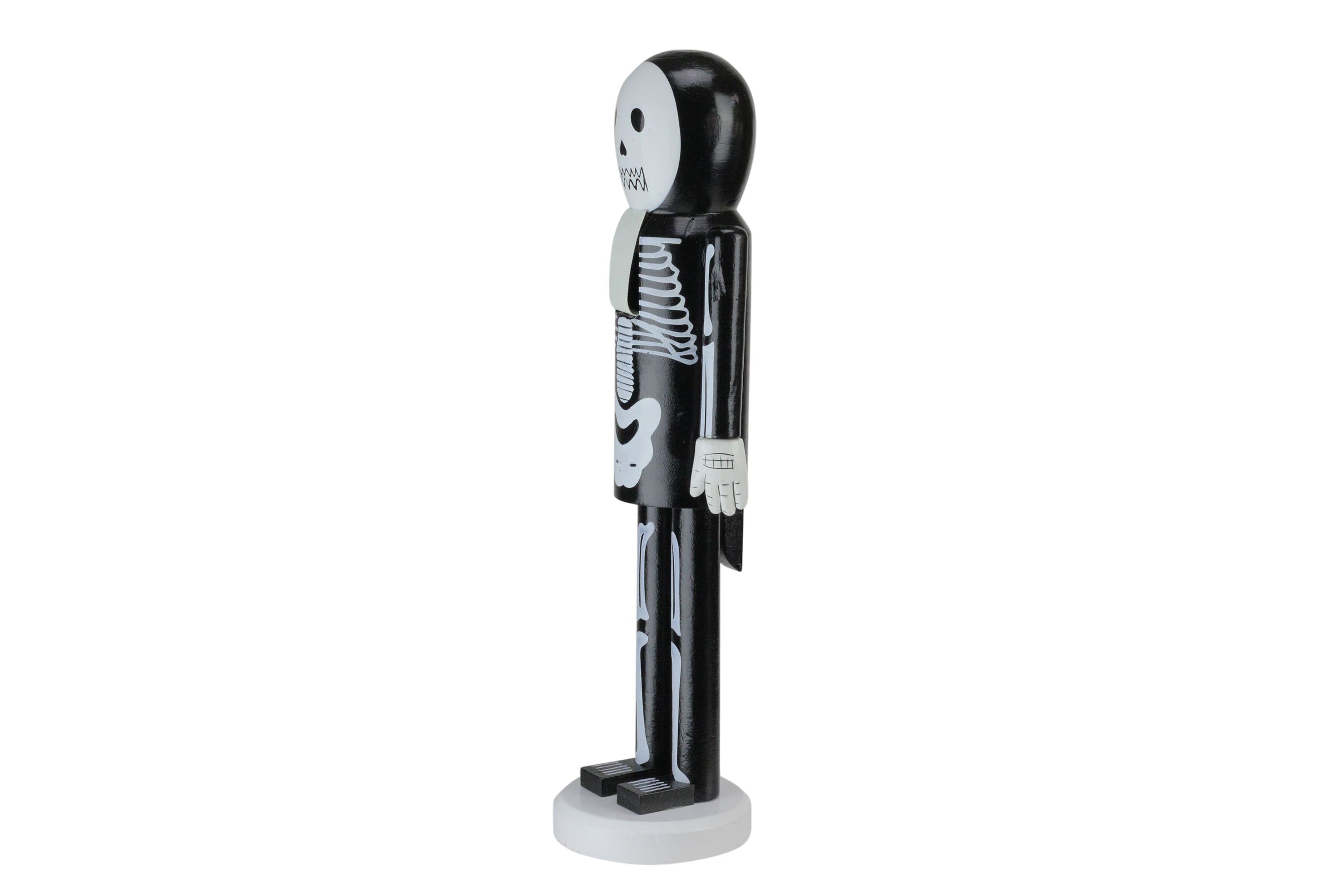 14inch Black and White Skeleton Halloween Nutcracker