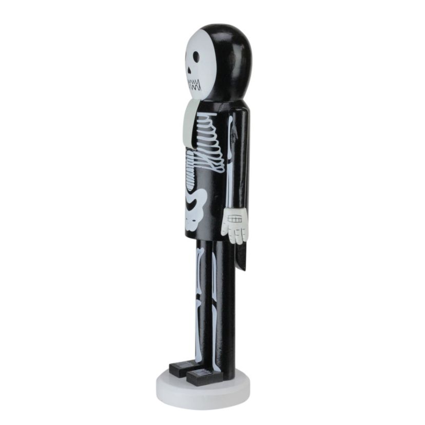 14inch Black and White Skeleton Halloween Nutcracker