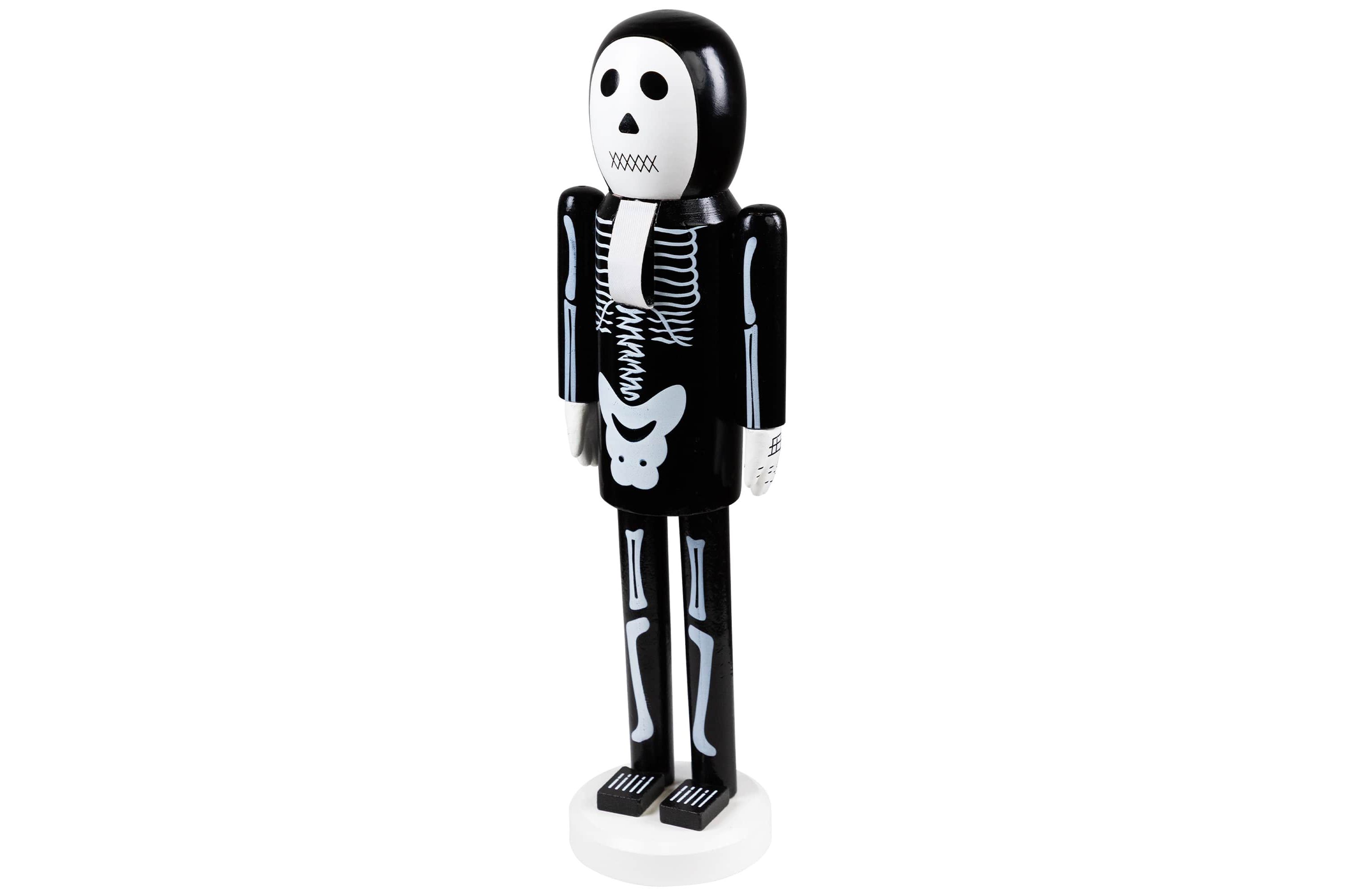 14inch Black and White Skeleton Halloween Nutcracker