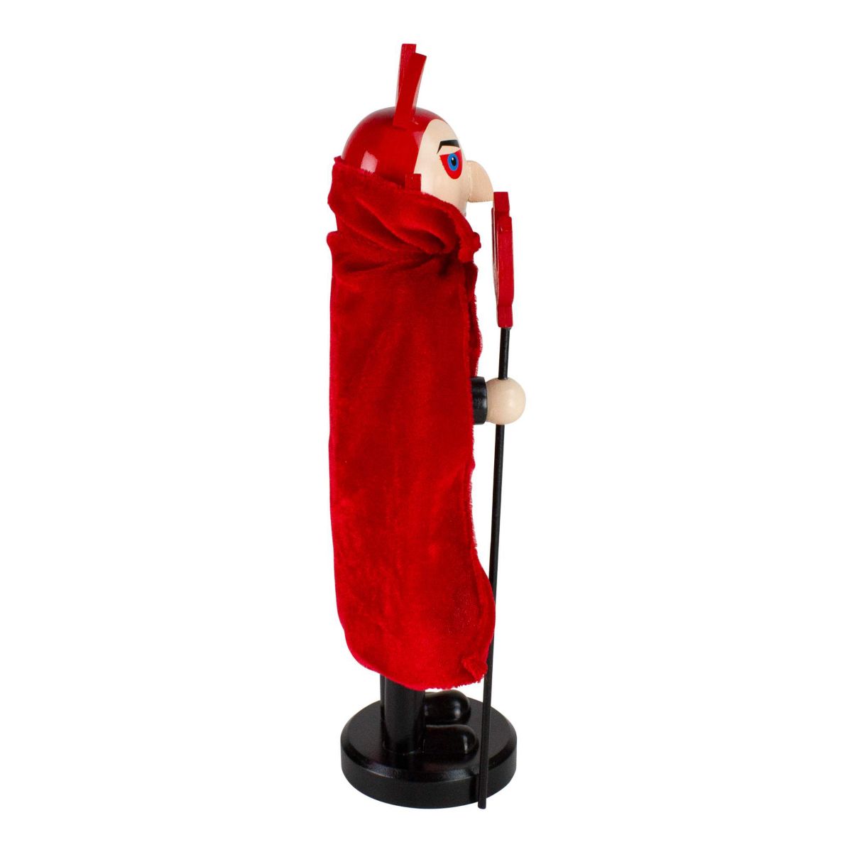 14" Red and Black Devil Holding Pitch Fork Halloween Nutcracker