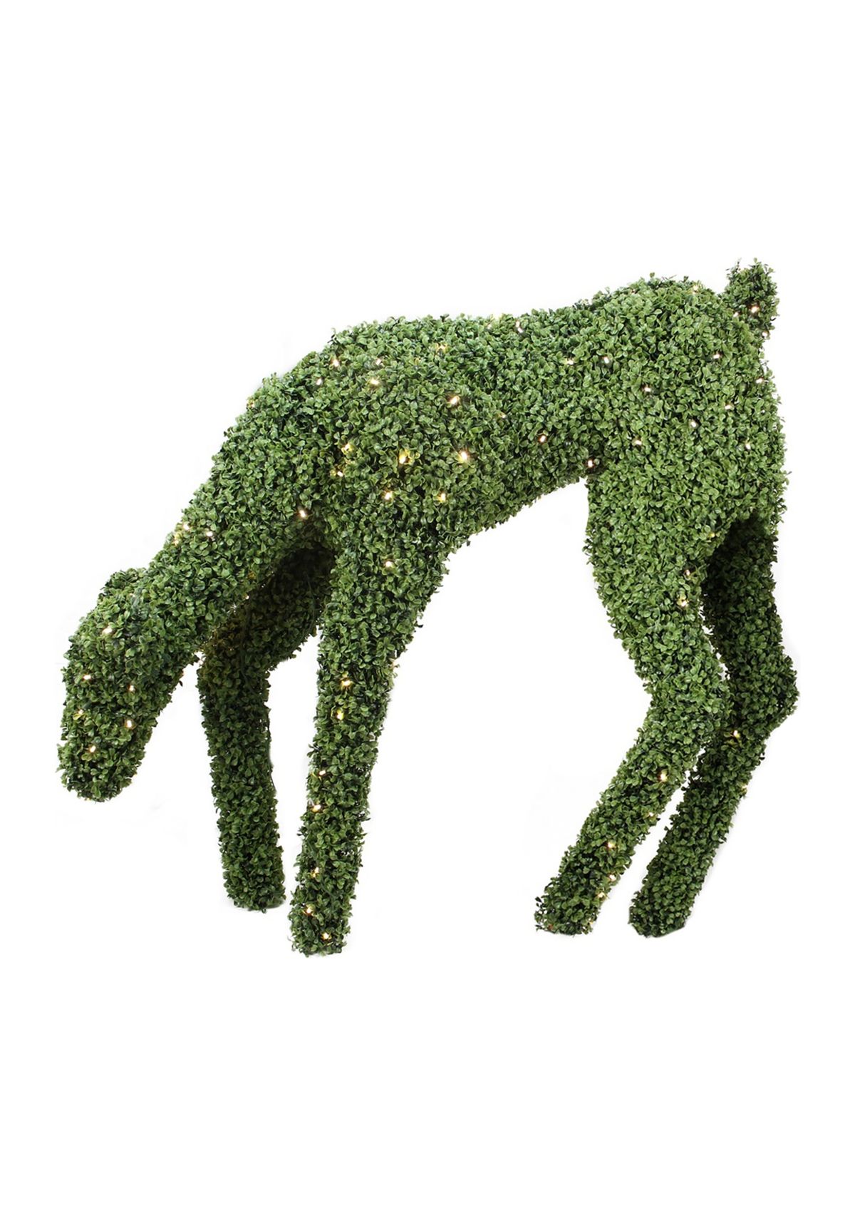 42Inch Warm White LED Lighted Feeding Reindeer Outdoor Christmas Decor