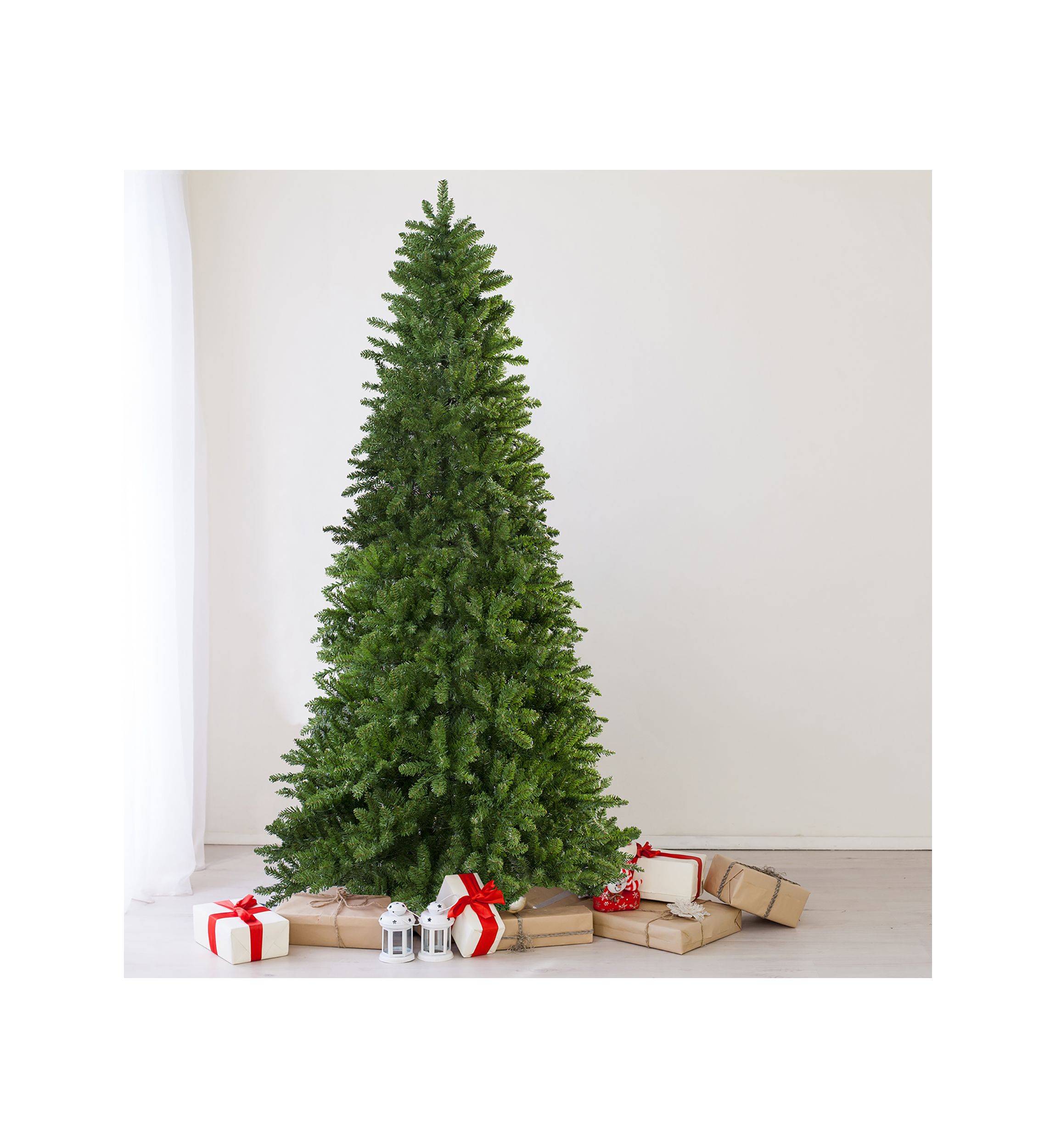10 Slim Eastern Pine Artificial Christmas Tree - Unlit