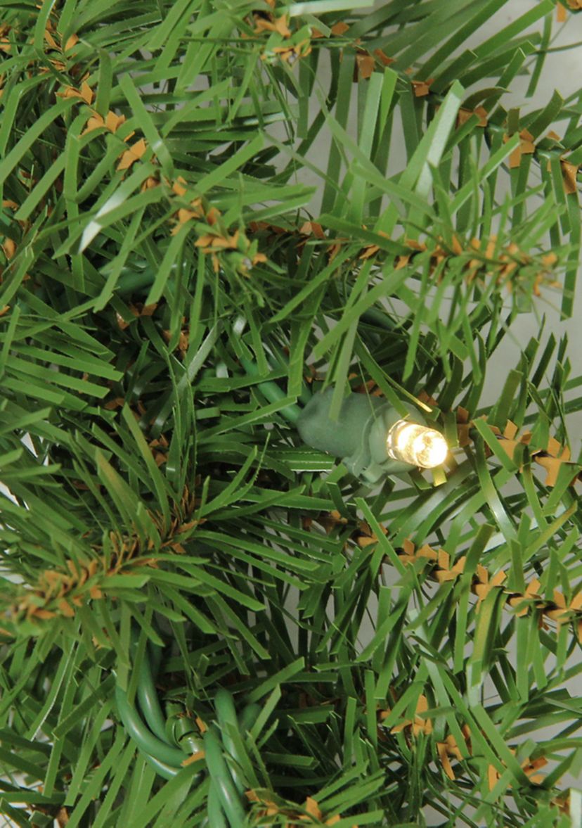 9 x 10" Pre-Lit Northern Pine Artificial Christmas Garland - Warm White LED Lights