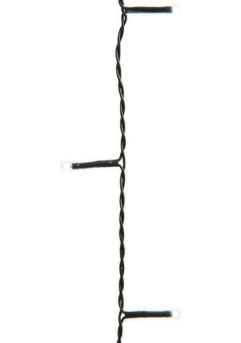 223 Cool White LED 8-Function Twinkle Lights - 17 ft Green Wire