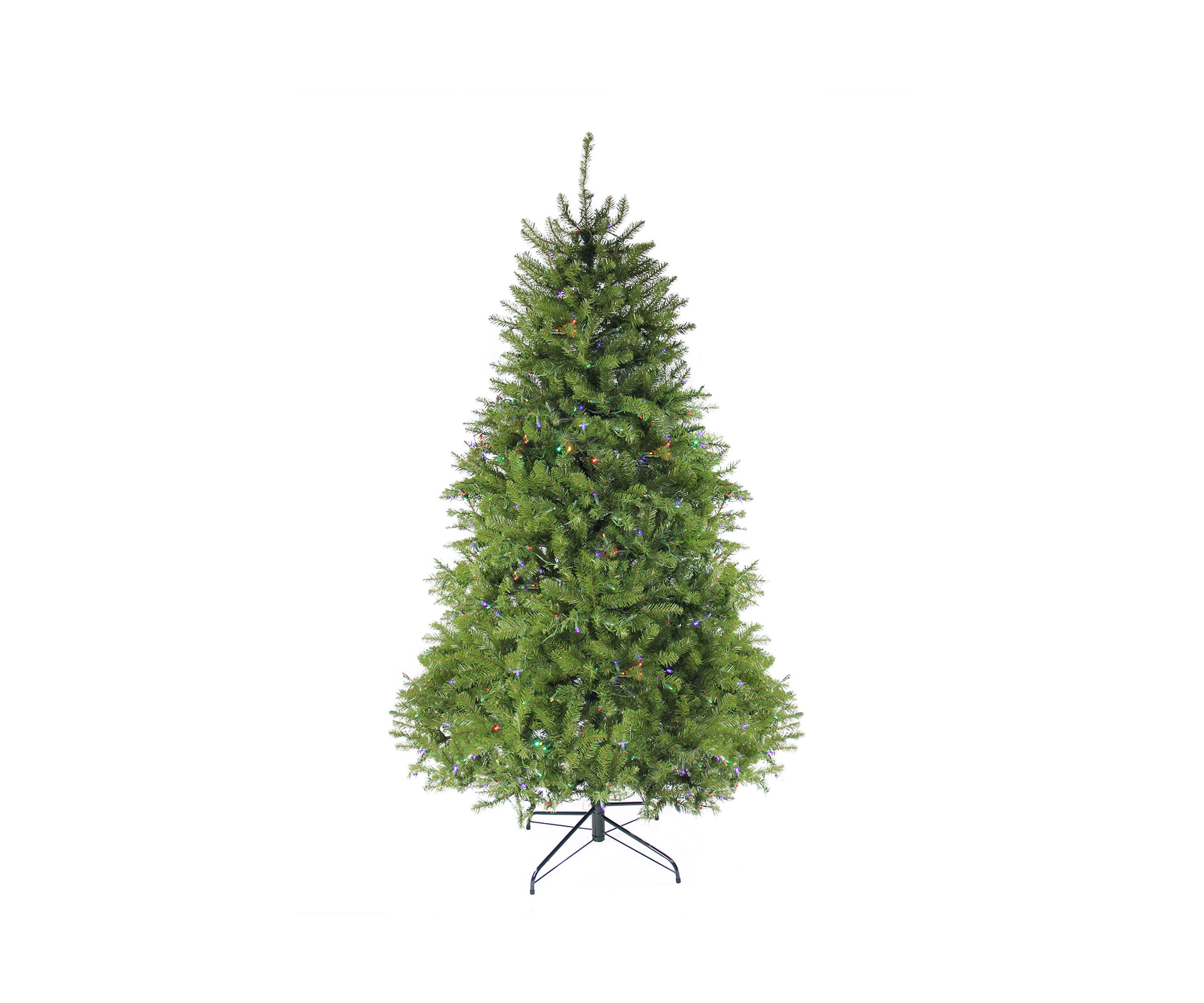 7.5 Pre-Lit Full Northern Pine Artificial Christmas Tree - Multicolor LED Lights