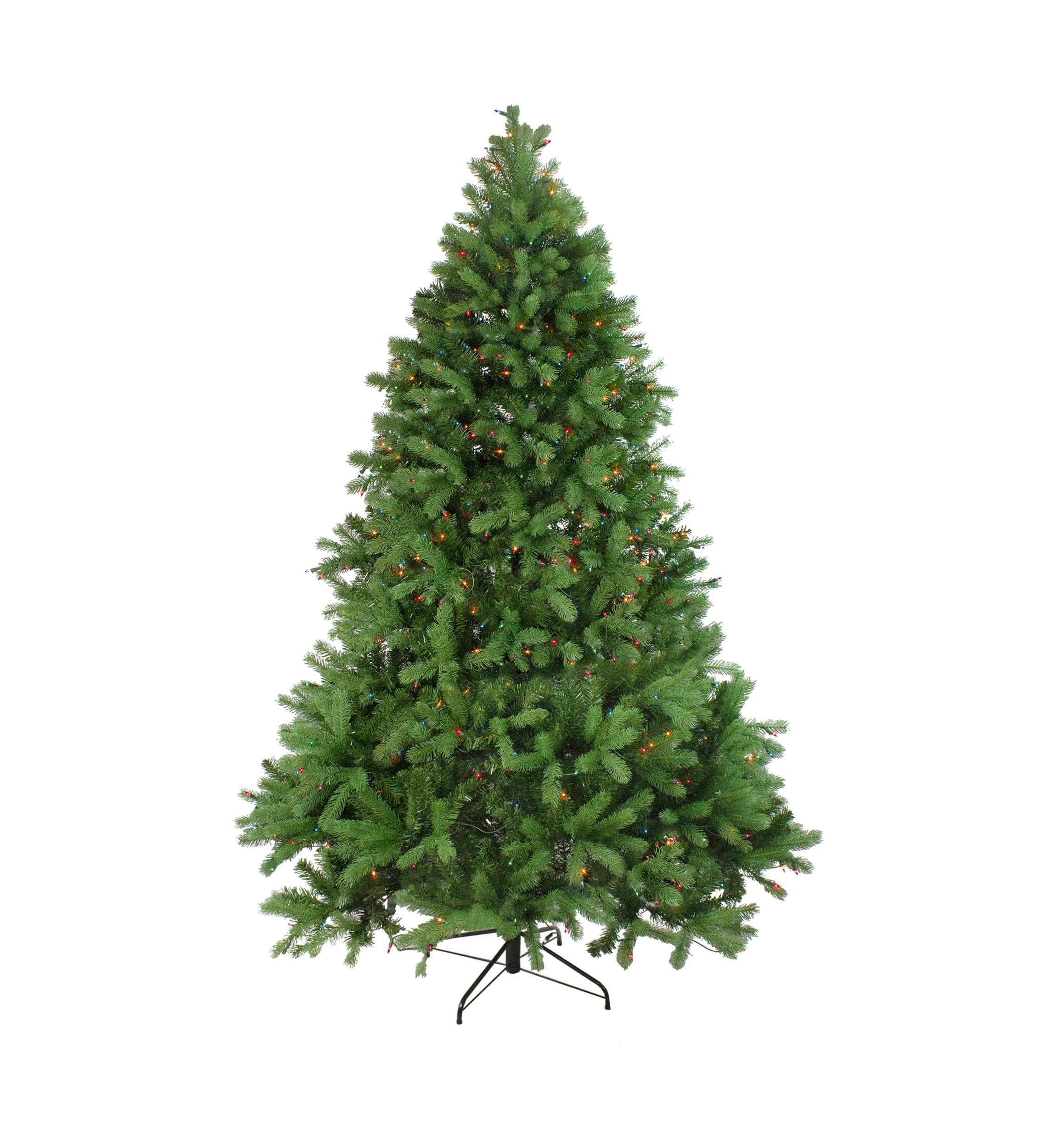 7.5 Pre-Lit Noble Fir Full Artificial Christmas Tree - Multi-Color Lights