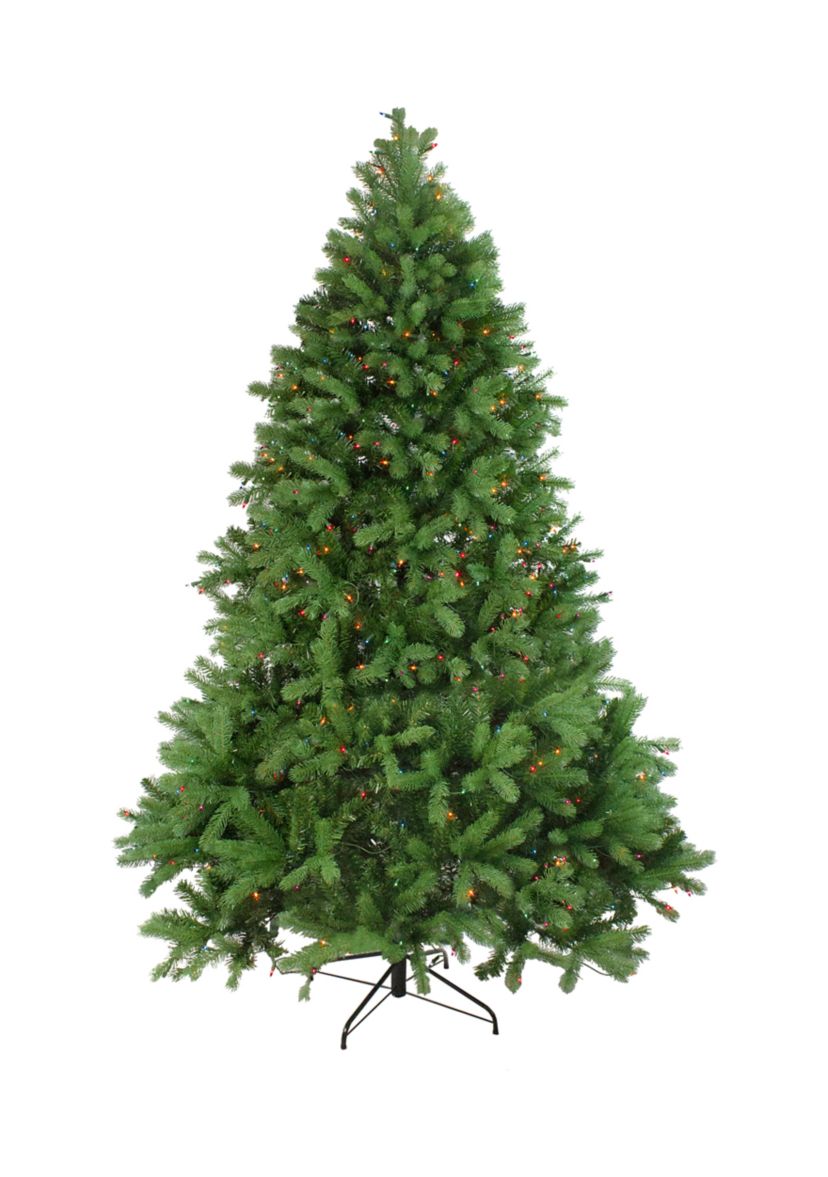 7.5 Pre-Lit Noble Fir Full Artificial Christmas Tree - Multi-Color Lights