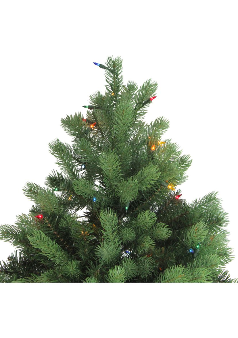 7.5 Pre-Lit Noble Fir Full Artificial Christmas Tree - Multi-Color Lights