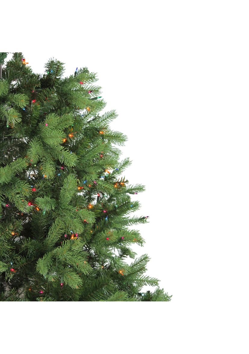 7.5 Pre-Lit Noble Fir Full Artificial Christmas Tree - Multi-Color Lights