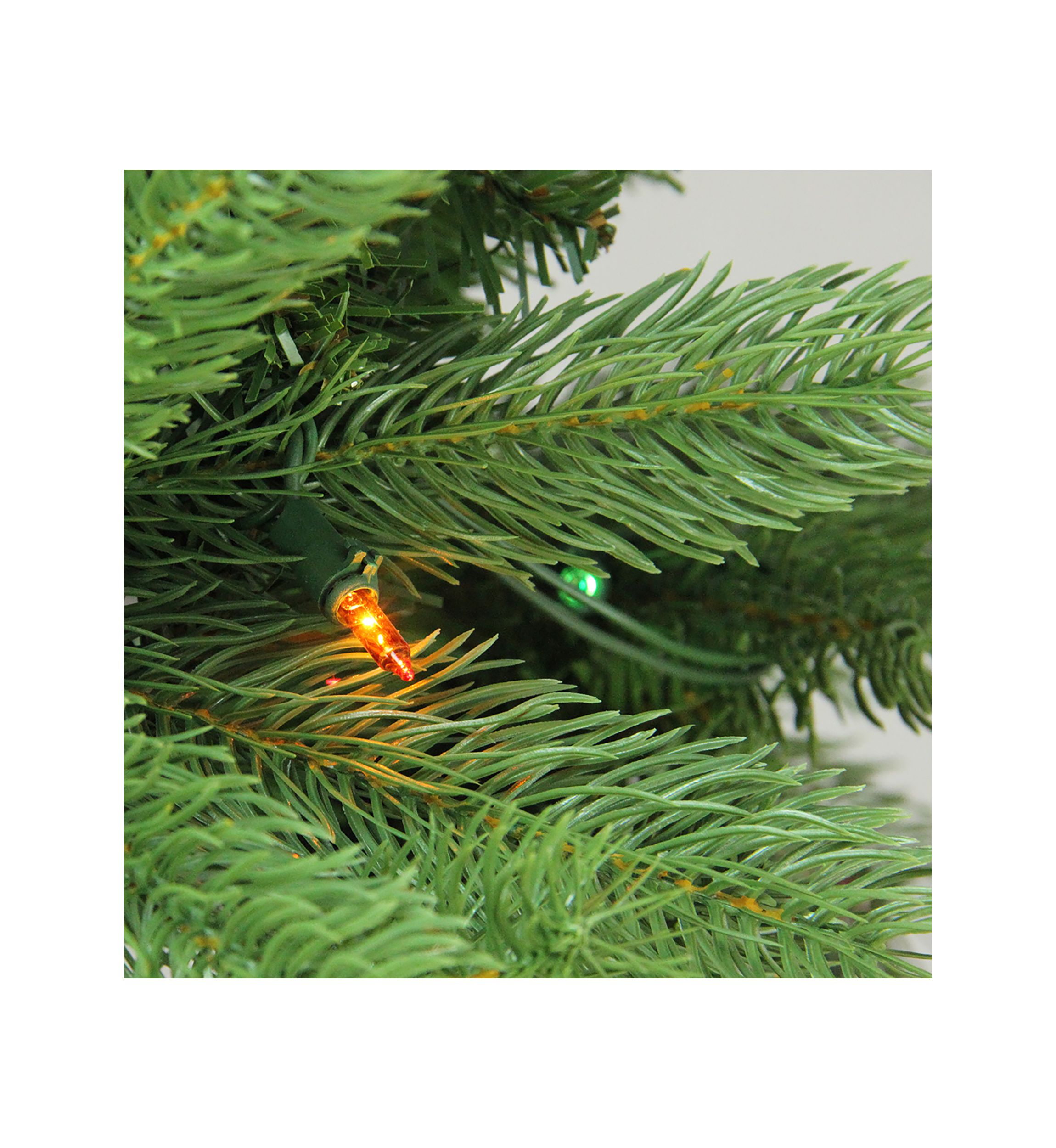 7.5 Pre-Lit Noble Fir Full Artificial Christmas Tree - Multi-Color Lights