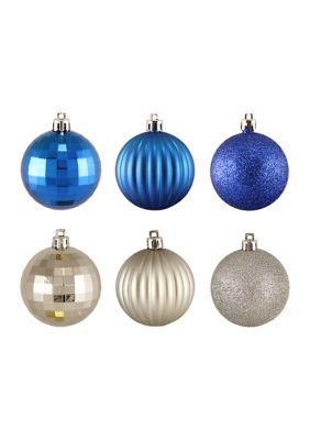 Northlight 4ct Green Velvet Glass Christmas Ball Ornaments With Gold  Snowflakes 3 (80mm) : Target