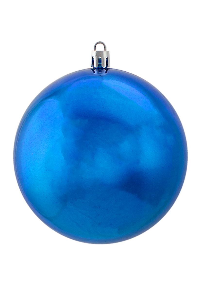 12ct Lavish Blue Shatterproof Christmas Ball Ornaments 4Inch (100mm)