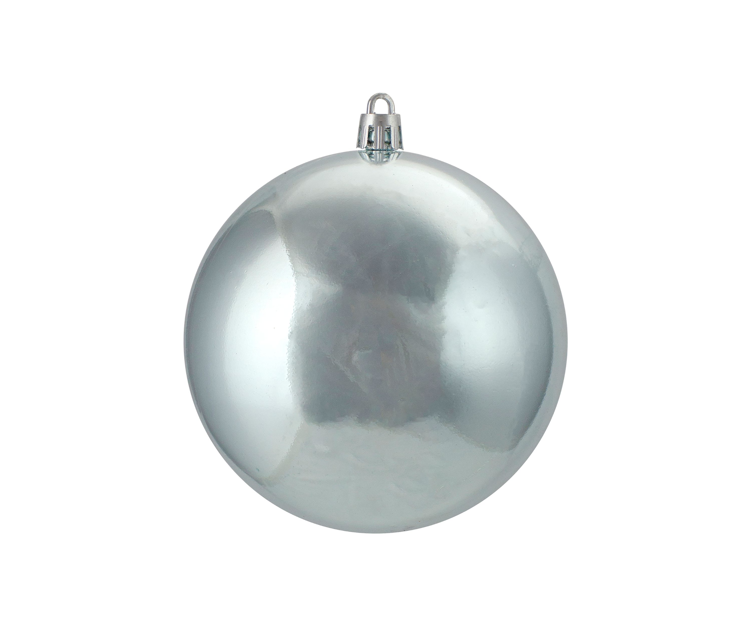 12ct Mermaid Blue Shatterproof Shiny Christmas Ball Ornaments 4Inch (100mm)