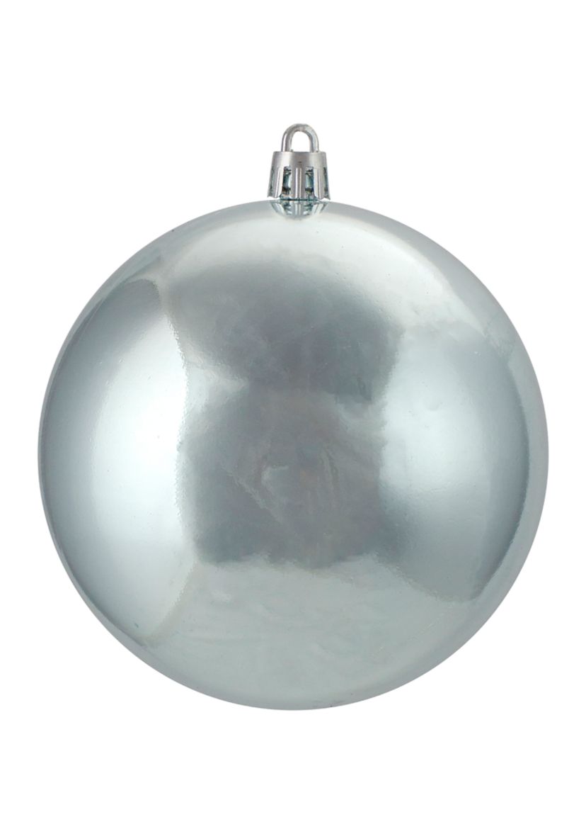 12ct Mermaid Blue Shatterproof Shiny Christmas Ball Ornaments 4Inch (100mm)