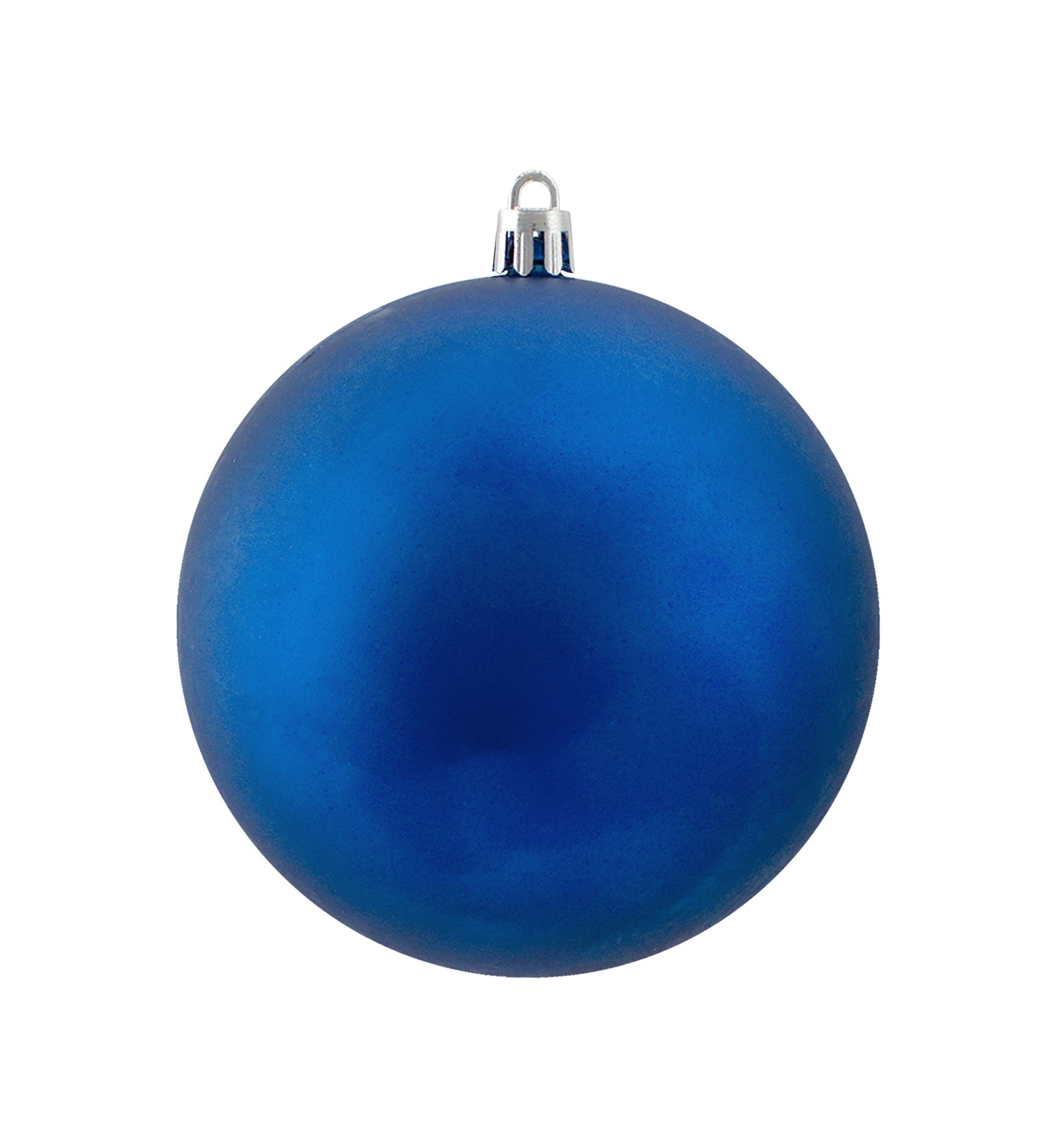 12ct Lavish Blue Shatterproof Matte Christmas Ball Ornaments 4Inch (100mm)