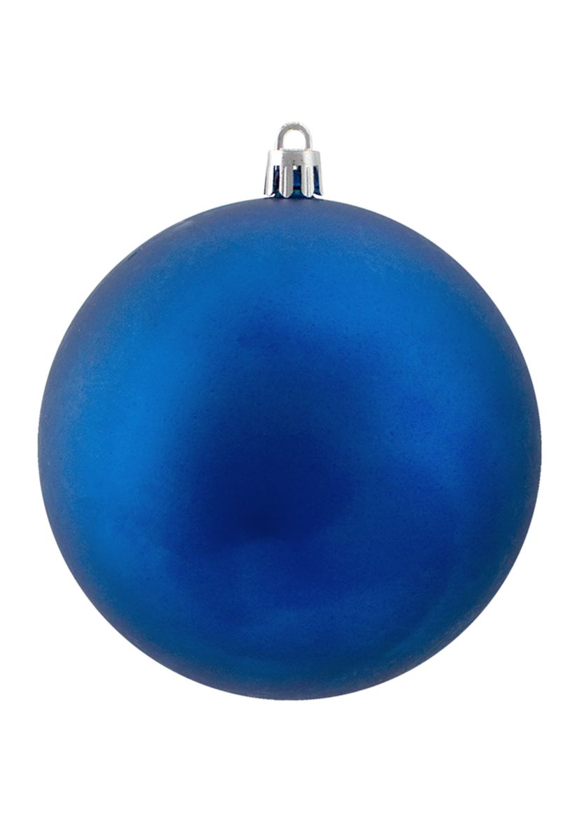 12ct Lavish Blue Shatterproof Matte Christmas Ball Ornaments 4Inch (100mm)