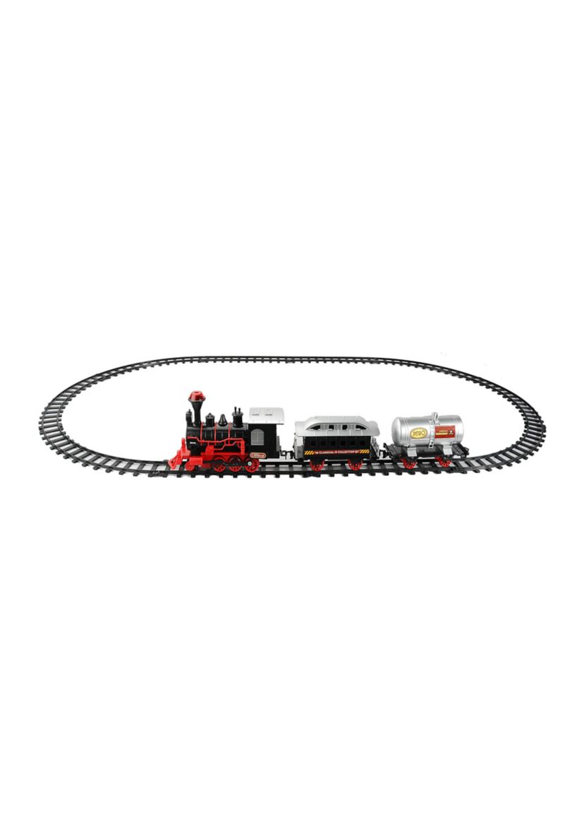 13-Piece Battery Operated Lighted and Animated Christmas Express Train Set with Sound 9.25Inch