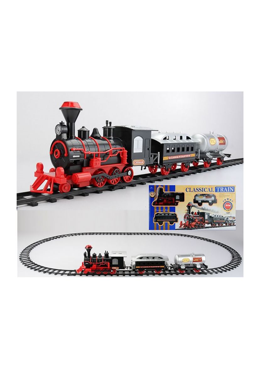 13-Piece Battery Operated Lighted and Animated Christmas Express Train Set with Sound 9.25Inch