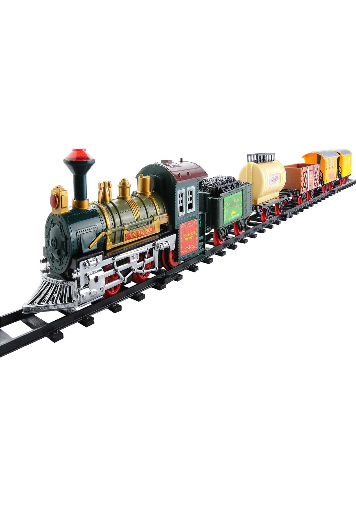 18-Piece Lighted and Animated Continental Express Train Set with Sound