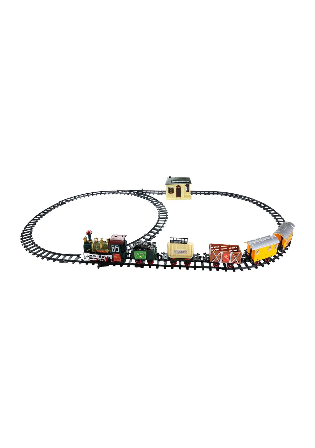 18-Piece Lighted and Animated Continental Express Train Set with Sound