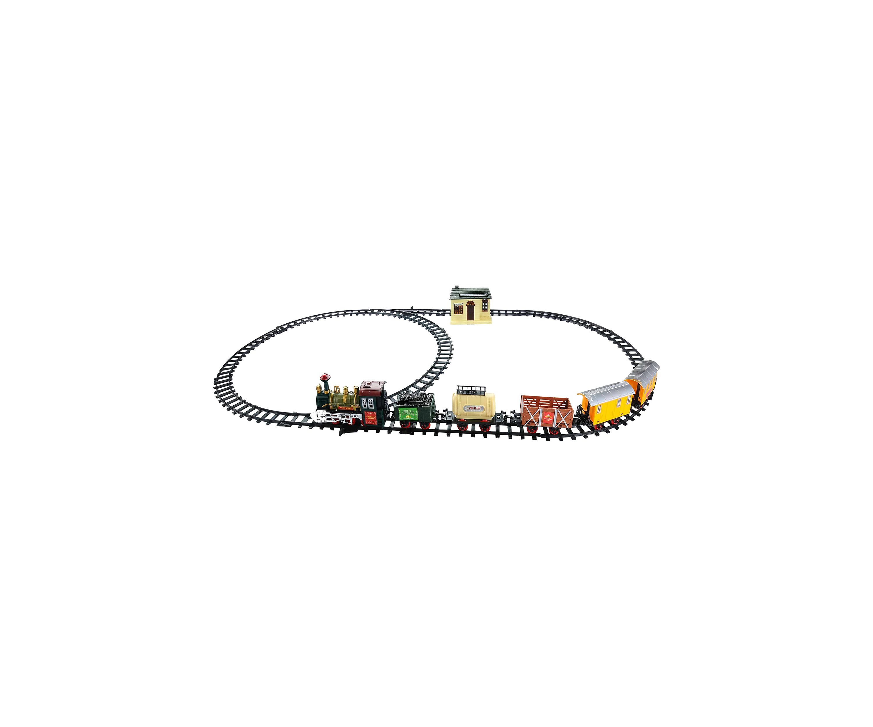 18-Piece Lighted and Animated Continental Express Train Set with Sound