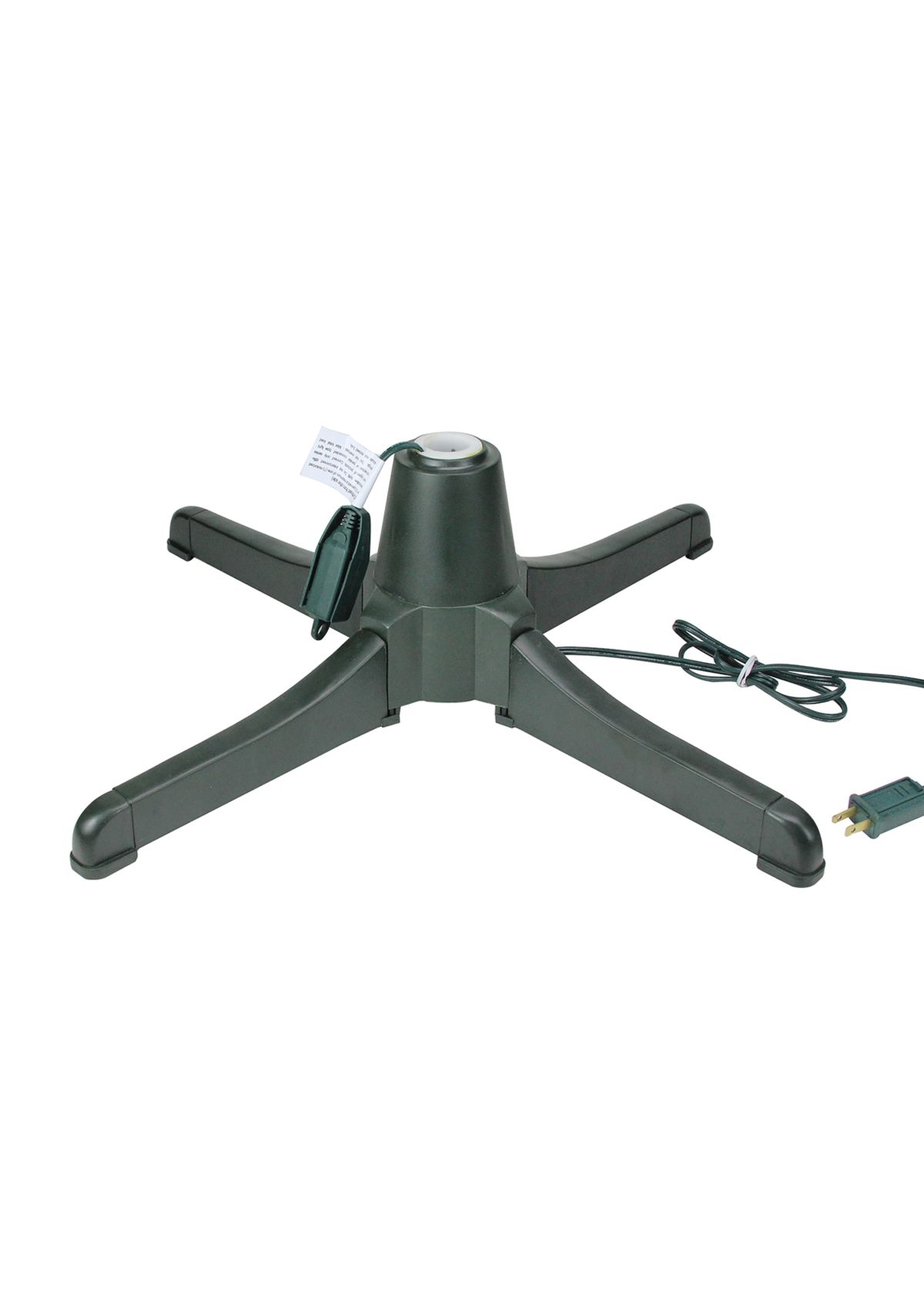 24" Green 360 Degree Rotating Christmas Tree Stand for 7.5 Artificial Trees