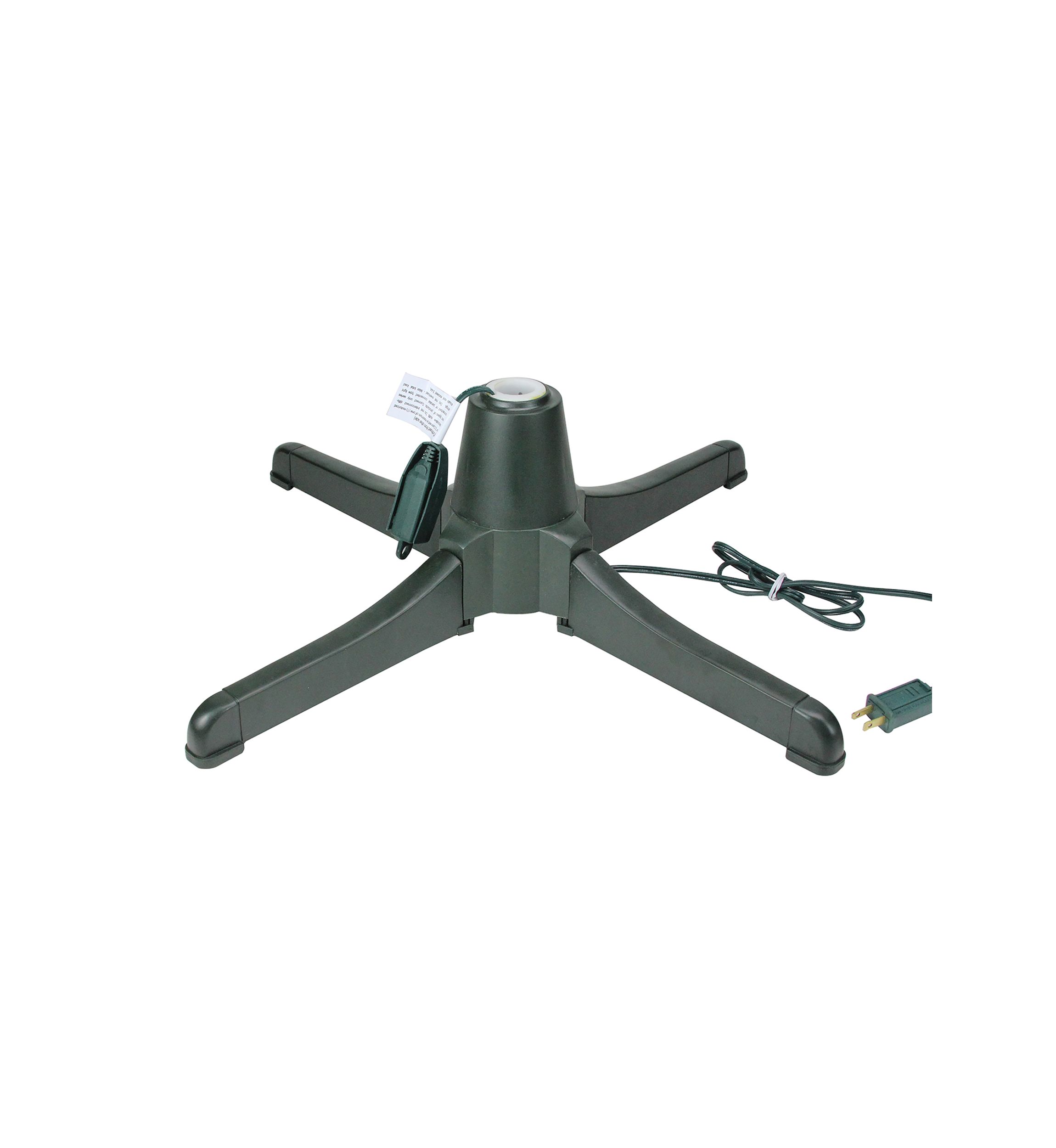 24" Green 360 Degree Rotating Christmas Tree Stand for 7.5 Artificial Trees