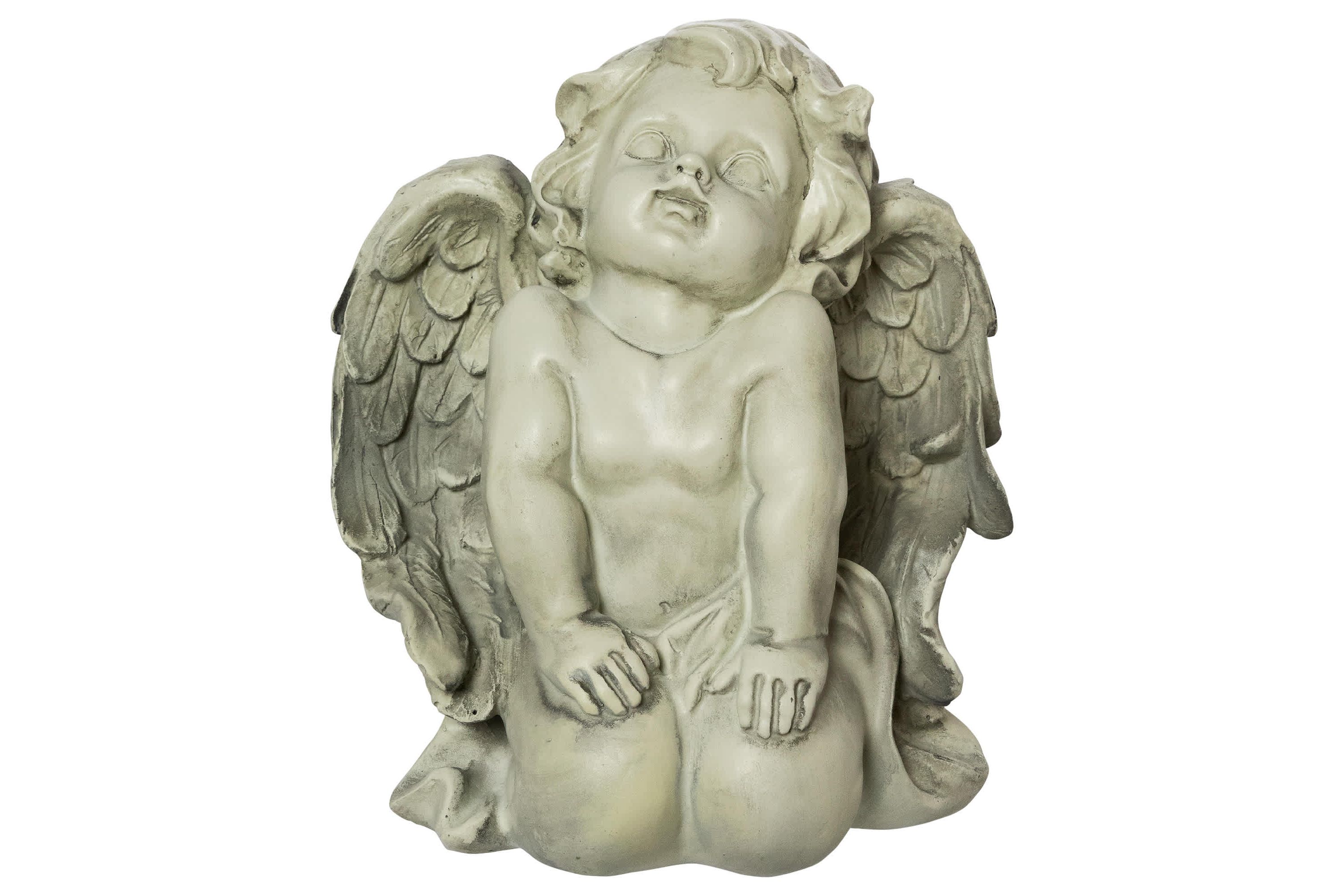 6" Heavenly Gardens Kneeling Cherub Angel Outdoor Garden Statue