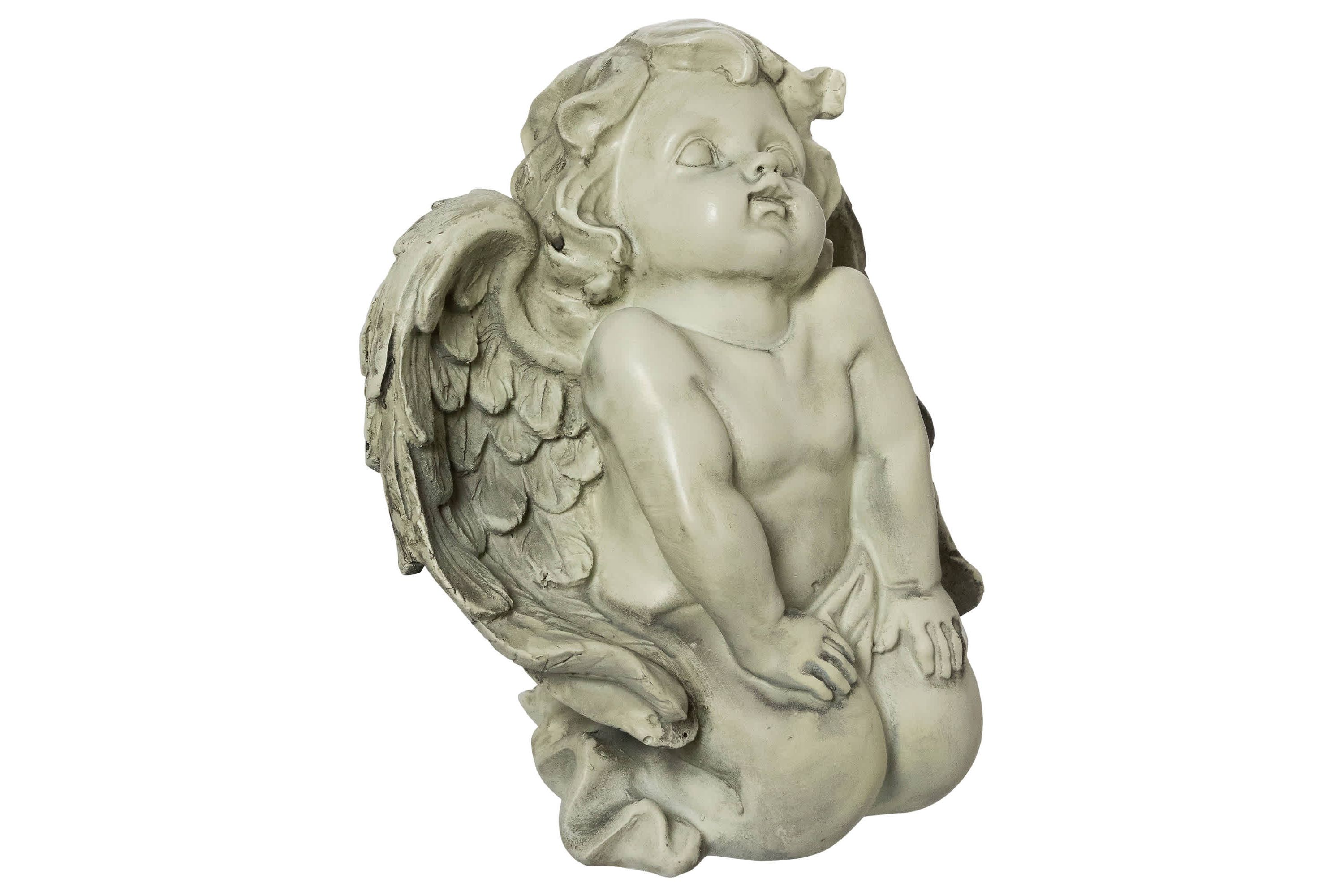 6" Heavenly Gardens Kneeling Cherub Angel Outdoor Garden Statue