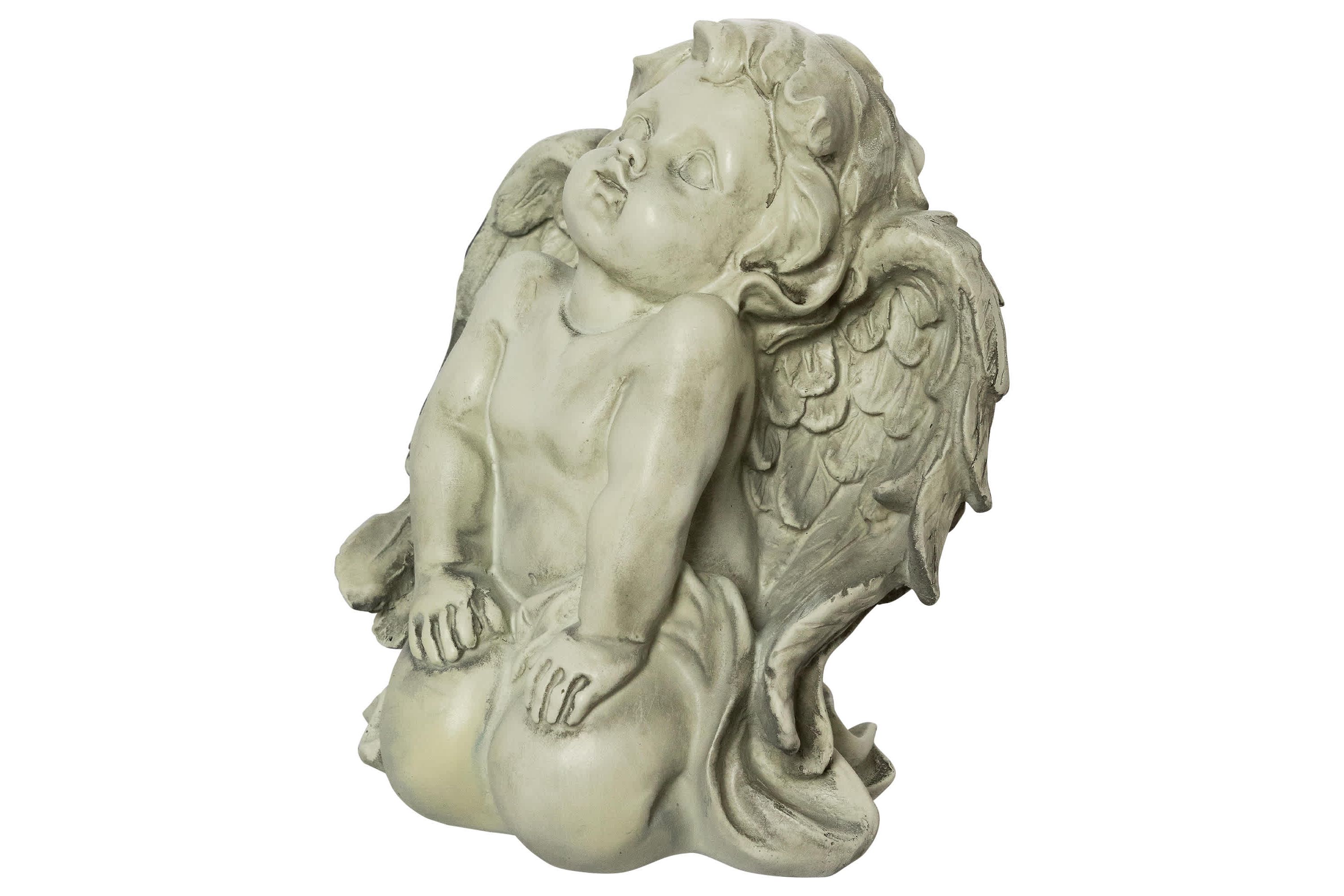 6" Heavenly Gardens Kneeling Cherub Angel Outdoor Garden Statue