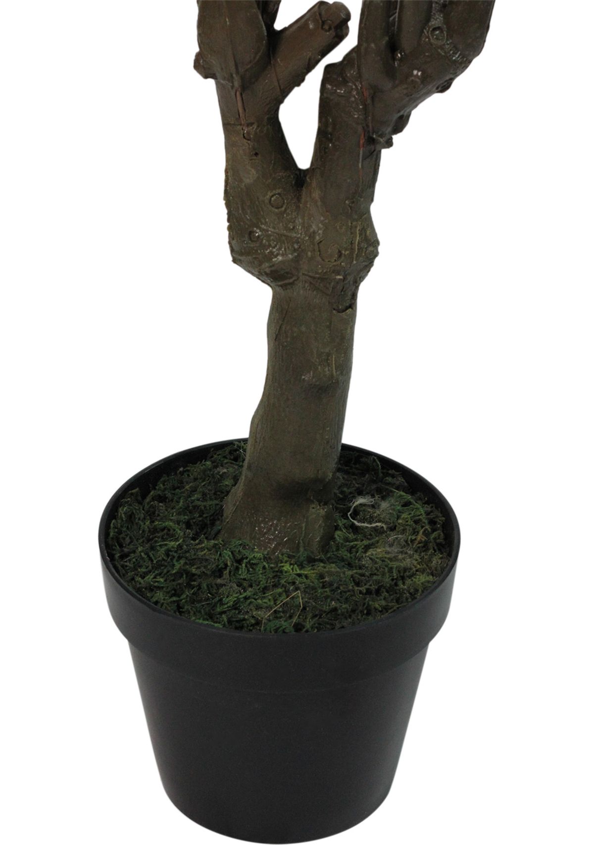 43.5Inch Potted Pink and Green Floral Peach Blossom Artificial Christmas Tree - Unlit