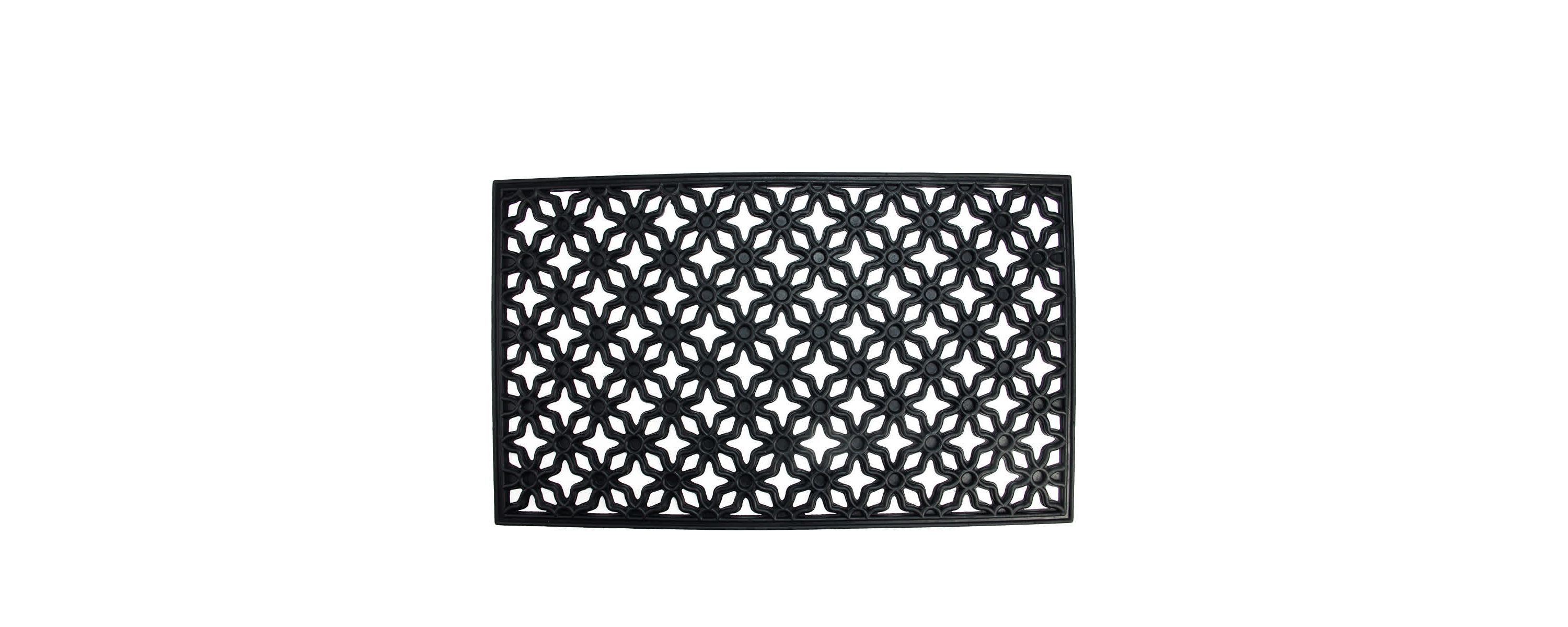 Elegant Quatrefoil Rectangular Door Mat 30" x 18"