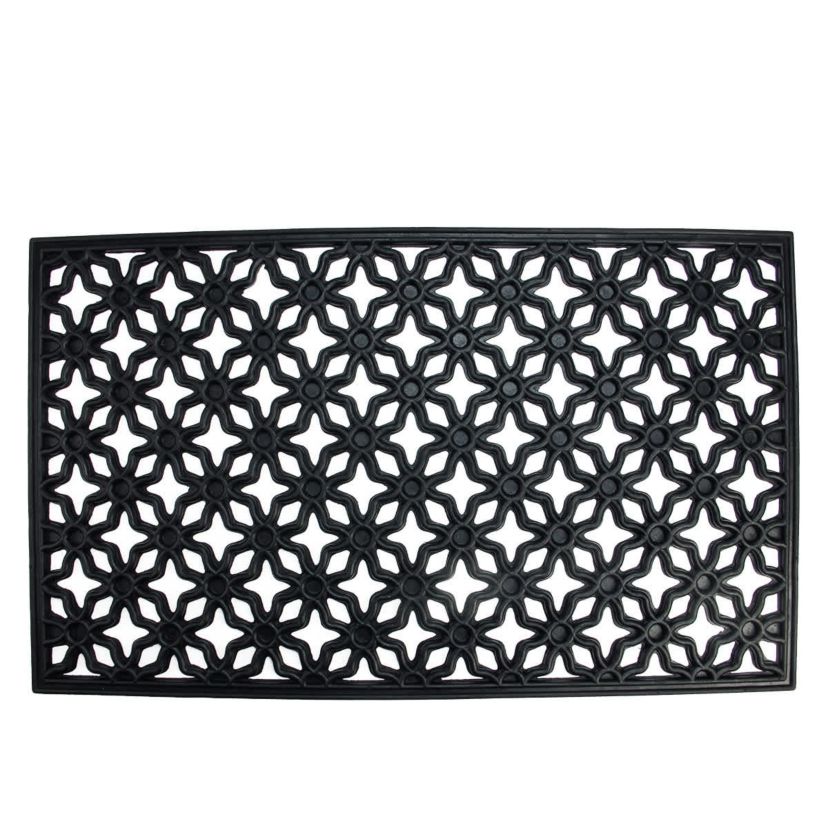 Elegant Quatrefoil Rectangular Door Mat 30" x 18"
