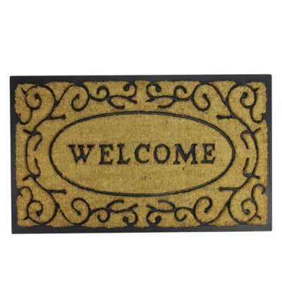 Modern Black Welcome Doormat 30 x 48