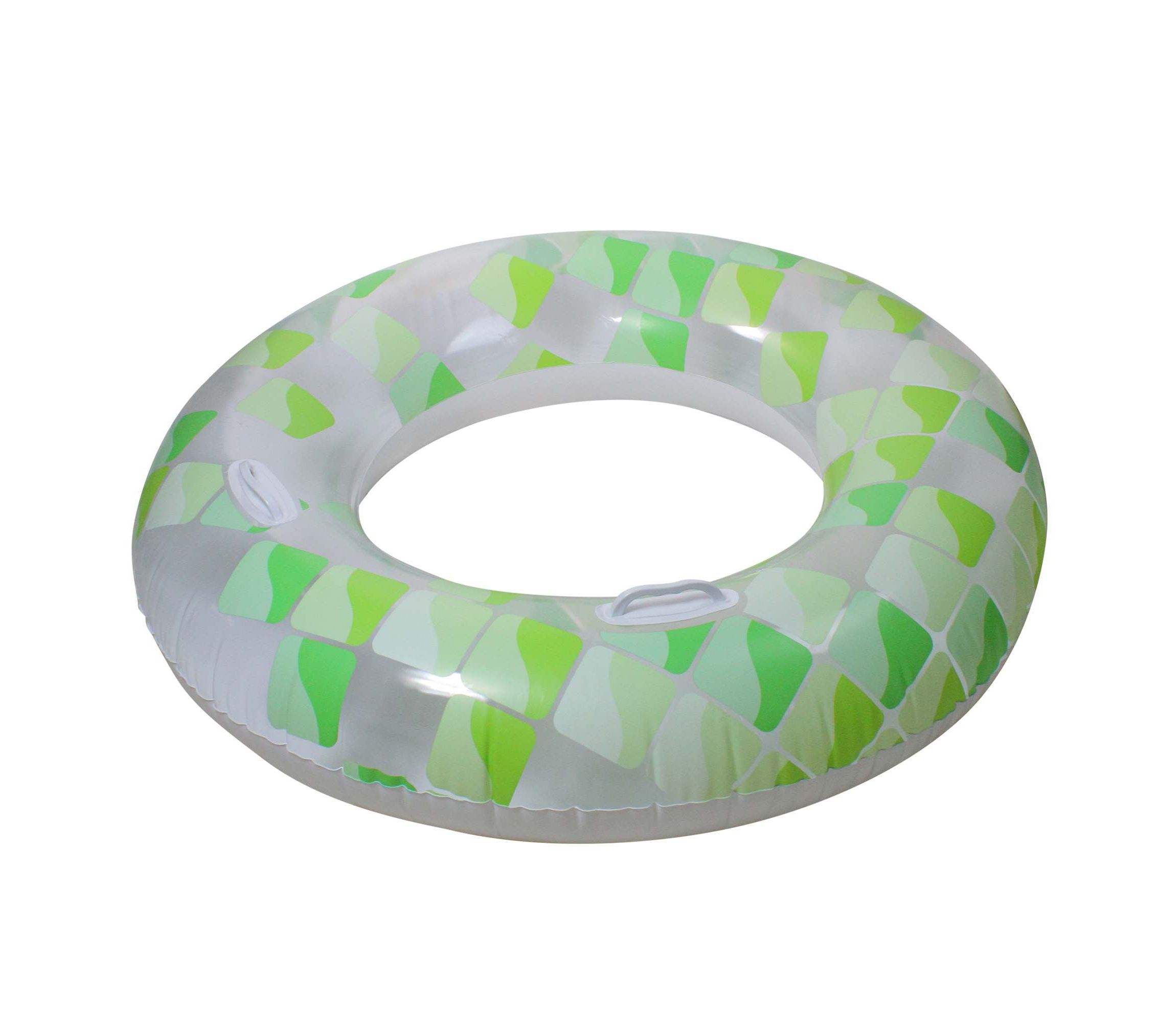 Inflatable Geometric Inner Tube Swimming Pool Ring - 47" - Green